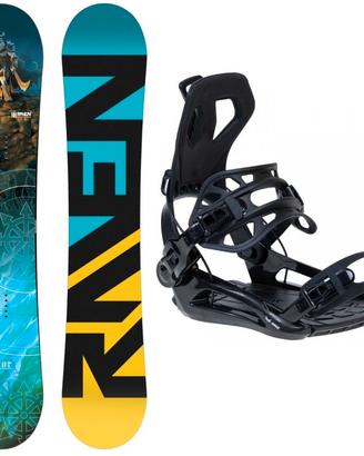 Set snowboard 155 e attacchi rapidi M o L