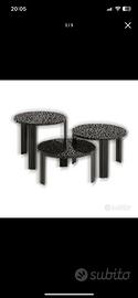 Kartell set di 2 tavolini caffè T- table Urquiola