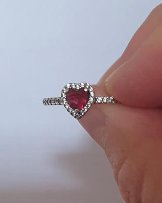 Anello Pandora Ale Cuore rosso