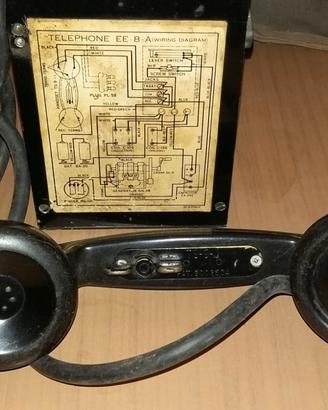 Telefono da campo militare Seconda Guerra Mondiale