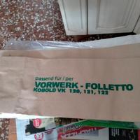 Folletto. Filtri carta folletto.