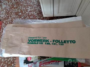 Folletto. Filtri carta folletto.