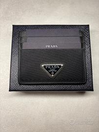 Portacarte Prada Re-Nylon e Pelle Saffiano – NUOVO