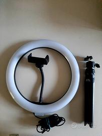 Luce ad Anello 10" LED Ring Light con Treppiede,