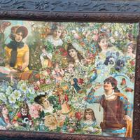 Quadro a decoupage inglese primi 900