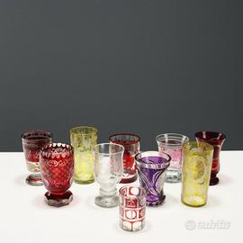 Gruppo di Dieci Bicchieri - XIX - XX Secolo