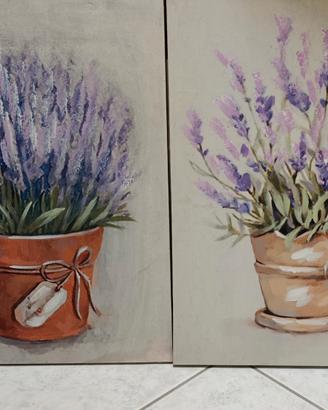 Tele su telaio in legno 