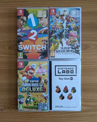 Lotto giochi Nintendo Switch e Nintendo Switch 2