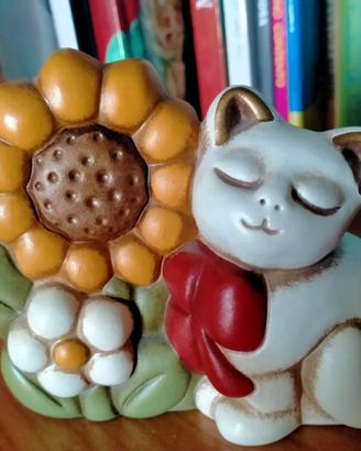 Gatto con girasole Thun