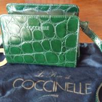 BORSA BORSETTA POCHETTE ORIGINALE COCCINELLE VERDE