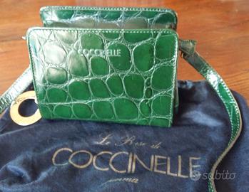 BORSA BORSETTA POCHETTE ORIGINALE COCCINELLE VERDE