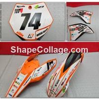 KIT PLASTICHE KTM SXF 250 2007 2010 SX-F 2008 2009