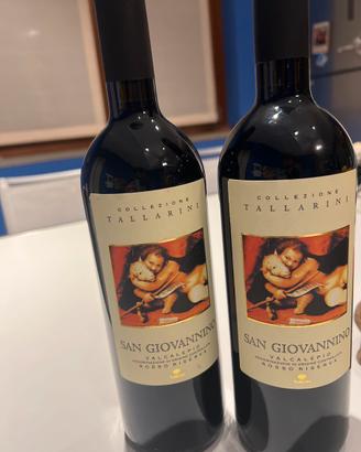 Coppia Vino san giovannino collezione tallarini