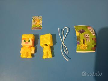 Portachiavi Minecraft Kinder Alex Gold Armor 