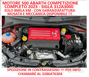 ABARTH MOTORE 595 DEL 2023 SIGLA 312A3000