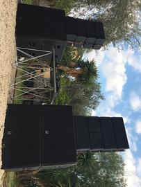 impianto audio line array turbosound 20.000watt