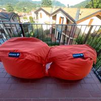 Pouf arancioni comodi, vendibili singolarmente