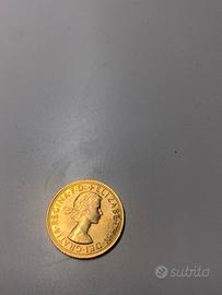 Sterlina Oro Sovereign 1967 22K 7,98g Elizabeth II
