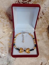 Bracciale cristallo in omaggio orecchini e ciondol