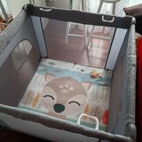Box più materasso, dondolino ,culla fianco letto.