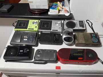 Lotto di 10 radio portatili vintage+ 1nuova doccia