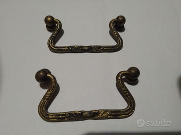 n 2 Maniglie nuove stile antico per mobili vecchi 