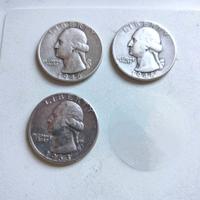**5x Usa Quarter Dollaro argento 1936-1963**