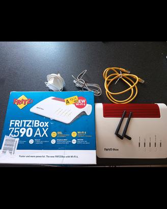 Fritzbox 7590AX WI-FI 6  con antenne wifi incluse