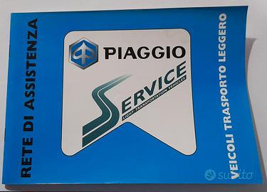 libretto Piaggio Service rete di assistenza