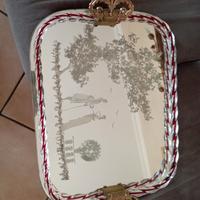 Vassoio Antico con specchio 