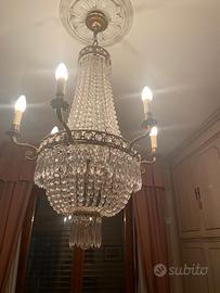 Lampadario Antico Stile Impero "A Mongolfiera'