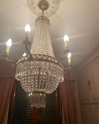 Lampadario Antico Stile Impero "A Mongolfiera'