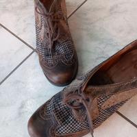 Scarpe donna in pelle, scamosciata e stoffa