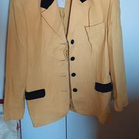 Talleur-giacca Les Copain giallo ocra/ neri tg44.
