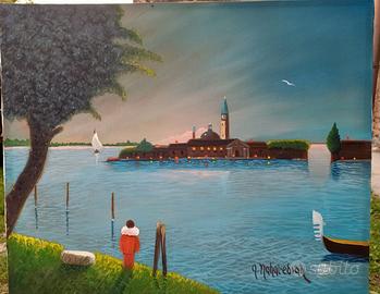 Dipinto ad olio Naif