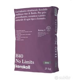 10 sacchi di H40 NO LIMITS KERAKOLL + trasporto