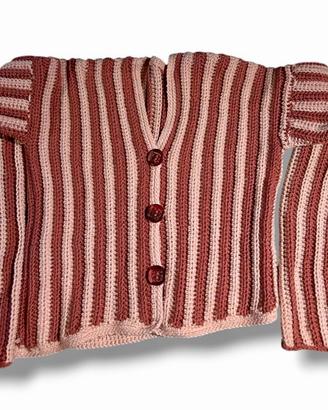 Cardigan Fatto a Mano all'Uncinetto su Misura (Han