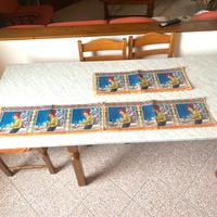 18 Fogli Anni 20 Carta Cm 70x25  Abbellimento