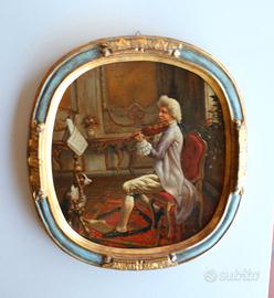 Quadro di interno “Il violinista” c.1960