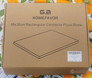 Pietra Refrattaria per Pizza 38x30cm Piastra Forno