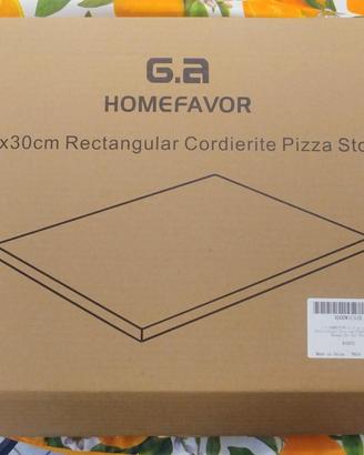 Pietra Refrattaria per Pizza 38x30cm Piastra Forno