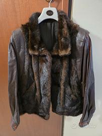 Giacca in visone e pelle