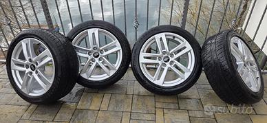 Set 4 cerchi in lega originali audi 17 pollici