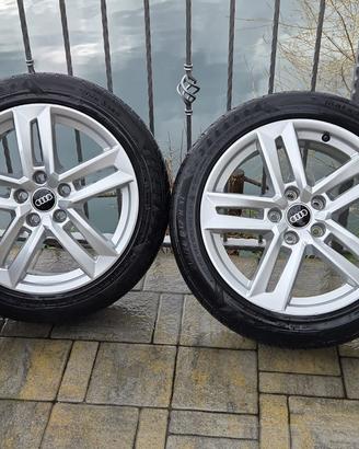 Set 4 cerchi in lega originali audi 17 pollici