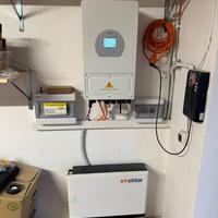 Kit 8kw fotovoltaico 15kw accumulo litio off grid