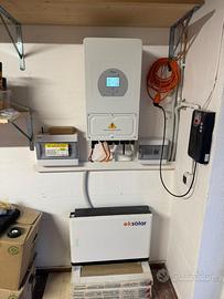 Kit 8kw fotovoltaico 15kw accumulo litio off grid