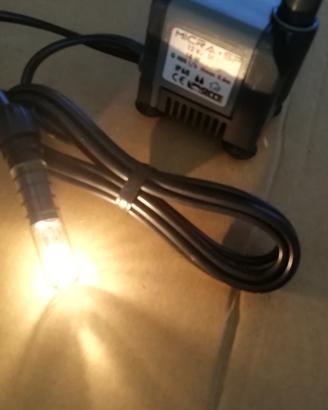 pompa ad immersione con luce