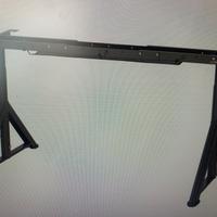 Base per piano tavolo grigio scuro 146x 67x76 cm