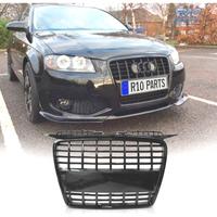 GRIGLIA AUDI A3 8P 05-08 LOOK S LINE NERO LUCIDO
