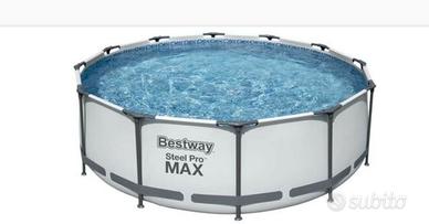 Piscina fuori terra rotonda Bestway Steel Pro MAX